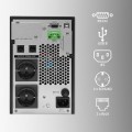 Zasilacz awaryjny UPS Qoltec 1kVA | 1000W | Power Factor 1.0 | LCD | EPO | USB | On-line - 1962926
