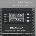 Zasilacz awaryjny UPS Qoltec 1kVA | 1000W | Power Factor 1.0 | LCD | EPO | USB | On-line - 1962932