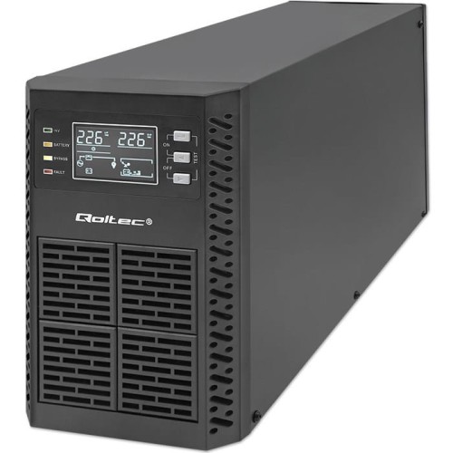 Zasilacz awaryjny UPS Qoltec 2kVA | 2000W | Power Factor 1.0 | LCD | EPO | USB | On-line - 1962934