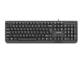 Klawiatura przewodowa Natec Trout CZ/SK slim czarna USB - 1066354