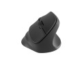 Mysz bezprzewodowa Natec Crake 2 Bluetooth 5.2 + 2.4GHz 2400DPI wertykalna czarna - 1652343