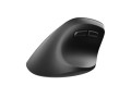 Mysz bezprzewodowa Natec Crake 2 Bluetooth 5.2 + 2.4GHz 2400DPI wertykalna czarna dla leworęcznych - 1652360