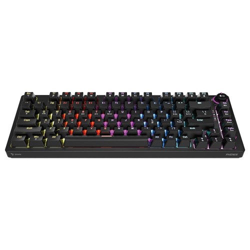 Klawiatura bezprzewodowa SAVIO PHENIX, Gateron Yellow Pro , ABS, mechaniczna - 2033292