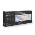 Klawiatura przewodowa SAVIO WHITEOUT X2 RED Outemu, Hot Swap, mechaniczna, podświetlenie RGB - 2015684
