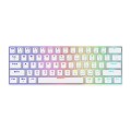 Klawiatura przewodowa SAVIO WHITEOUT X2 Brown Outemu, Hot Swap, mechaniczna, podświetlenie RGB - 2015689
