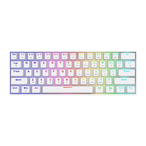 Klawiatura przewodowa SAVIO WHITEOUT X2 Brown Outemu, Hot Swap, mechaniczna, podświetlenie RGB - 2015689