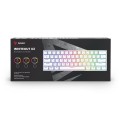 Klawiatura przewodowa SAVIO WHITEOUT X2 Brown Outemu, Hot Swap, mechaniczna, podświetlenie RGB - 2015692
