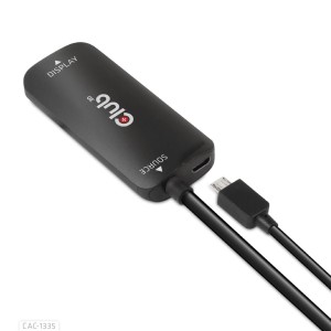 Adapter Club3D CAC-1335 HDMI™+ Micro USB to DisplayPort™ 4K120Hz or 8K30Hz M/F Active Adapter