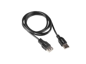 Przedłużacz USB-A Lanberg M/F 2.0 1m czarny box
