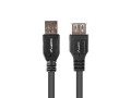 Przedłużacz USB-A Lanberg M/F 2.0 1.8m czarny box - 2039885