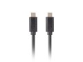 Kabel USB Lanberg USB-C(M) - USB-C(M) 3.1 Gen 2 10Gb/s PD100W 0,5m czarny - 1124997