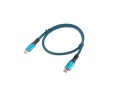 Kabel Lanberg USB-C(M/M) 0,5m 5K 60Hz czarno-niebieski - 1186934