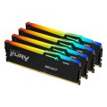 Pamięć DDR5 Kingston FURY Beast RGB 64GB (4x16GB) 5200MHz CL40 1,25V Black XMP - 1663727