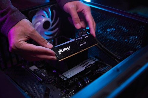 Pamięć DDR5 Kingston FURY Beast RGB 64GB (2x32GB) 5200MHz CL36 1,25V Black EXPO - 1818626