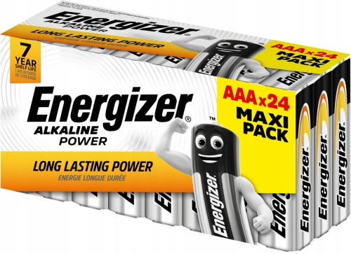 Bateria alkaliczna Energizer Alkaline Power AAA / LR03 - 24 sztuki (box) Maxi Pack - 1013822
