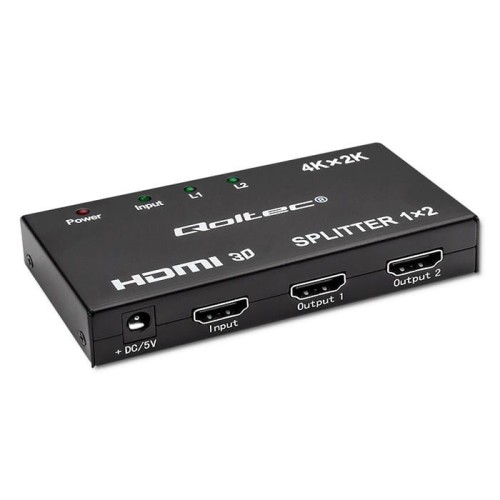 Rozdzielacz aktywny Qoltec Splitter 2 x HDMI 4K x 2K | 3.4Gb/s - 1967974