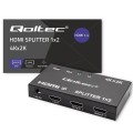 Rozdzielacz aktywny Qoltec Splitter 2 x HDMI 4K x 2K | 3.4Gb/s - 1967980