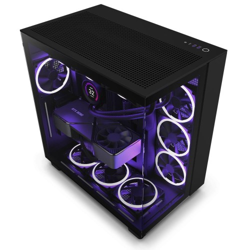 Obudowa NZXT H9 Flow RGB Midi Tower czarna z oknem - 1950594