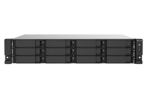 Qnap TS-1273AU-RP-8G, 2U, 12 x 2.5"/3.5" SATA, AMD Ryzen V1500B 4C/8T, 8GB DDR4  (max. 64GB), 2 x 2.5GbE, optional 10GbE, 550W Redundant PSU