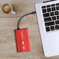 Obudowa Qoltec na dysk HDD/SSD 2.5" SATA3 | USB 3.0 | Czerwona - 1017265