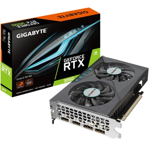 Karta VGA Gigabyte GeForce RTX 3050 EAGLE OC 6G 6GB GDDR6 96bit 2xHDMI+2xDP PCIe4.0 - 1819270