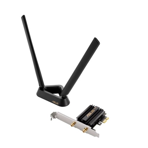 Karta sieciowa Asus PCE-AXE59BT PCI-E WiFi 6E (802.11ax), 6GHz, Bluetooth 5.2, WPA3, OFDMA, MU-MIMO - 1735470
