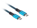Kabel Lanberg USB-C(M/M) 1,2m 5K 60Hz czarno-niebieski - 1189379