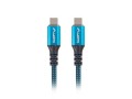 Kabel Lanberg USB-C(M/M) 1,2m 5K 60Hz czarno-niebieski - 1189381