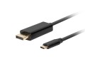 Kabel adapter Lanberg USB-C(M) - Displayport(M) 1,8m 4K 60Hz czarny - 1186928