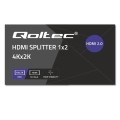 Rozdzielacz aktywny Qoltec Splitter 2 x HDMI 4K x 2K | 6Gb/s | 60Hz - 1944847