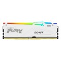 Pamięć DDR5 Kingston FURY Beast RGB 64GB (4x16GB) 5200MHz CL40 1,25V White XMP - 1663732