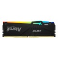 Pamięć DDR5 Kingston FURY Beast RGB 64GB (4x16GB) 5600MHz CL40 1,25V Black XMP - 1520005