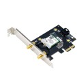 Karta sieciowa Asus PCE-AXE5400 PCI-E WiFi 6E (802.11ax), Bluetooth 5.2, WPA3, OFDMA, MU-MIMO - 1502049