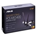 Karta sieciowa Asus PCE-AXE5400 PCI-E WiFi 6E (802.11ax), Bluetooth 5.2, WPA3, OFDMA, MU-MIMO - 1651373