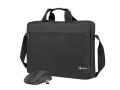 Torba na notebooka Natec Wallaroo 2 Czarna 15,6" + mysz bezprzewodowa - 1641076