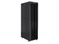 Szafa instalacyjna Rack stojąca 19" 47U 800x1200 czarna drzwi szklane LCD Lanberg (flat pack) - 2027761