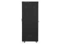 Szafa instalacyjna Rack stojąca 19" 42U 800x1200 czarna drzwi perforowane LCD Lanberg (flat pack) - 1325165