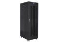 Szafa instalacyjna Rack stojąca 19" 42U 800x1200 czarna drzwi perforowane LCD Lanberg (flat pack) - 1325166