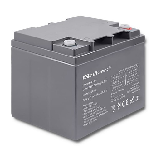 Akumulator AGM Qoltec 12V | 45Ah - 1135622