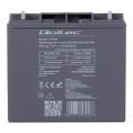 Akumulator AGM Qoltec 12V | 17Ah - 2009832