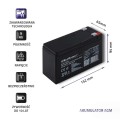Akumulator AGM Qoltec 12V | 9Ah - 1135662
