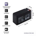 Akumulator AGM Qoltec 12V | 9Ah - 1749308