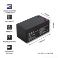 Akumulator AGM Qoltec 12V | 3.3Ah - 1402824