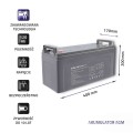 Akumulator AGM Qoltec | 12V | 120Ah | max.36A - 1135656