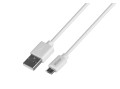 Kabel USB 2.0 Savio CL-123 USB A (M) - micro USB B (M) 2,1A, 1m, biały - 2051053