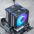 Jonsbo CR-3000 CPU-Kühler Dual Tower, ARGB - 2x 120 mm, schwarz - 2013755