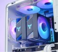 Jonsbo CR-3000 CPU-Kühler Dual Tower, ARGB - 2x 120 mm, schwarz - 2013749