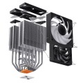 Jonsbo CR-3000 CPU-Kühler Dual Tower, ARGB - 2x 120 mm, schwarz - 2013762