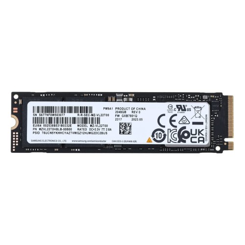 Dysk SSD Samsung PM9A1 2TB Nvme M.2 2280 MZVL22T0HBLB-00B00 - 1296255