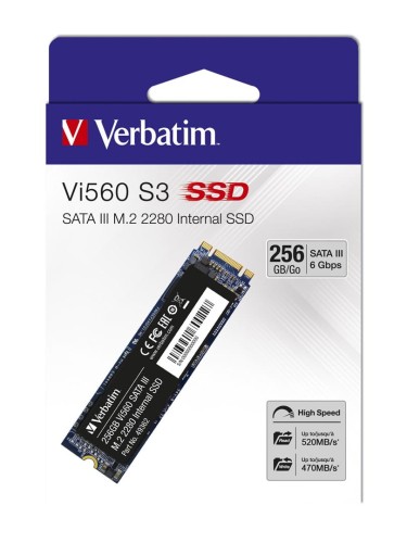 Dysk SSD wewnętrzny Verbatim Vi560 S3 256GB M.2 2280 SATA - 2052003